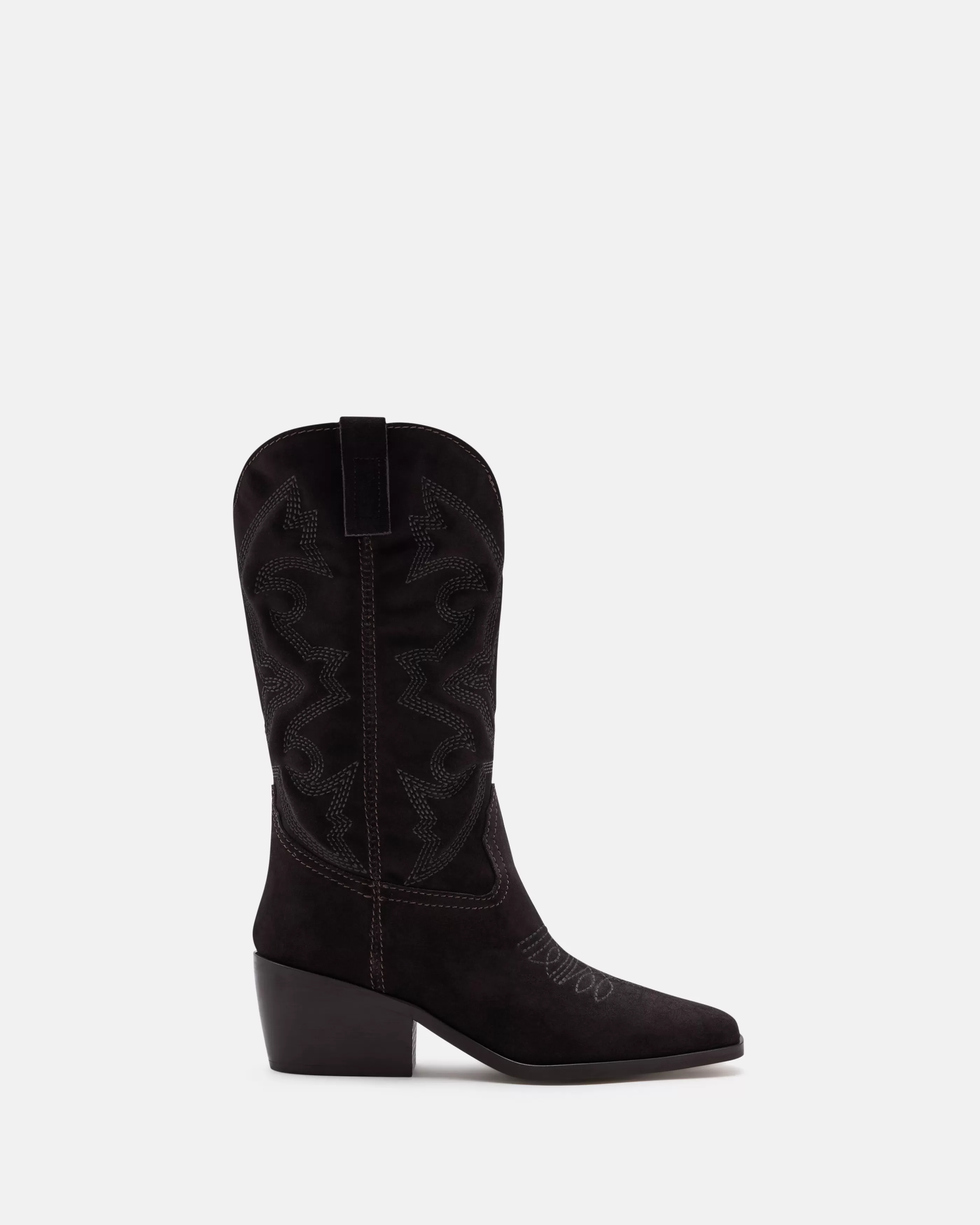 Minelli Western | Bottes<BOTTES LIREY/VEL CHOCOLAT