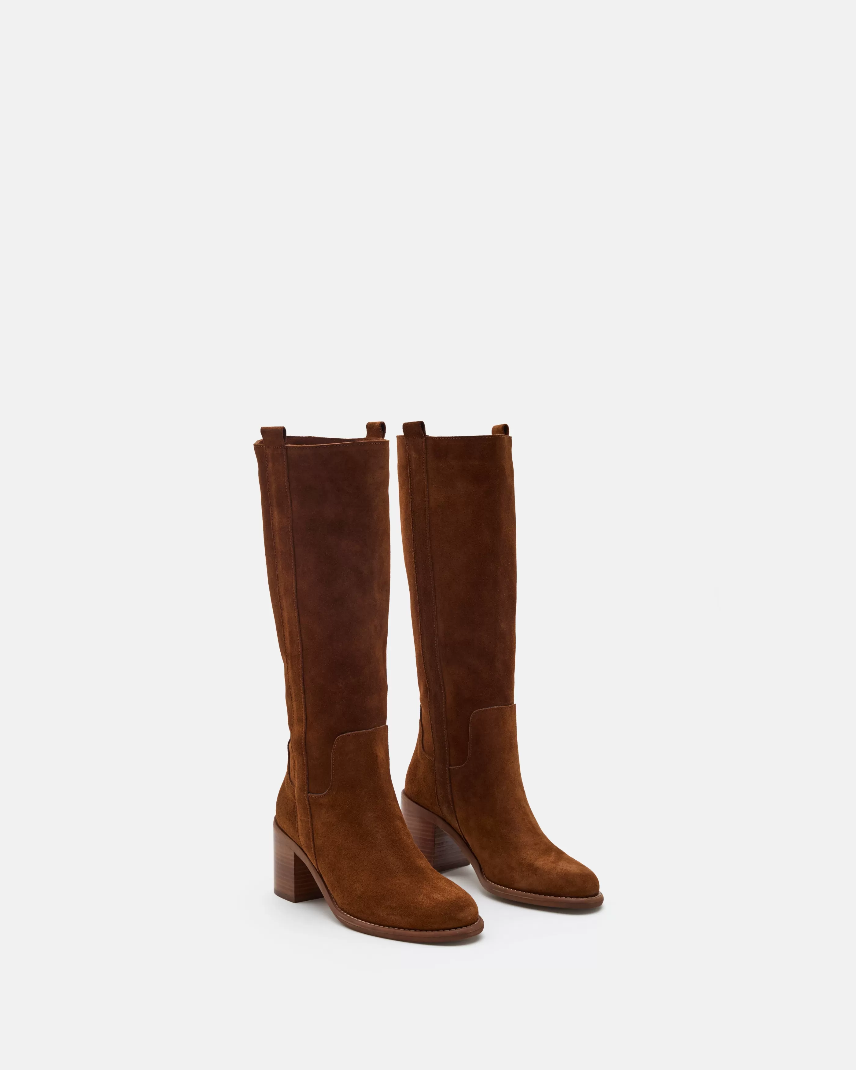 Minelli Western | Soft Brown<BOTTES RANCH/VEL COGNAC