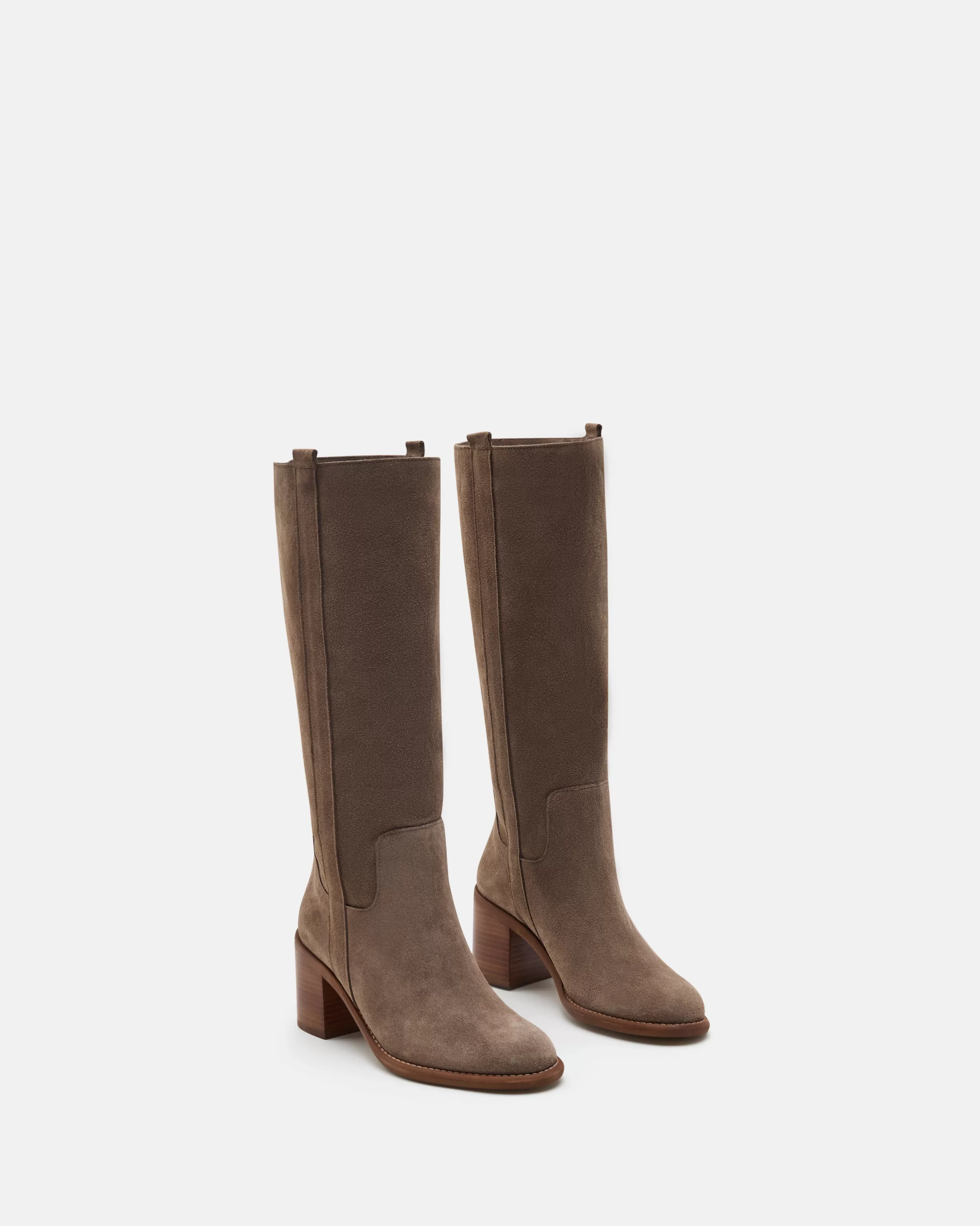 Minelli Western | Soft Brown<BOTTES RANCH/VEL TAUPE