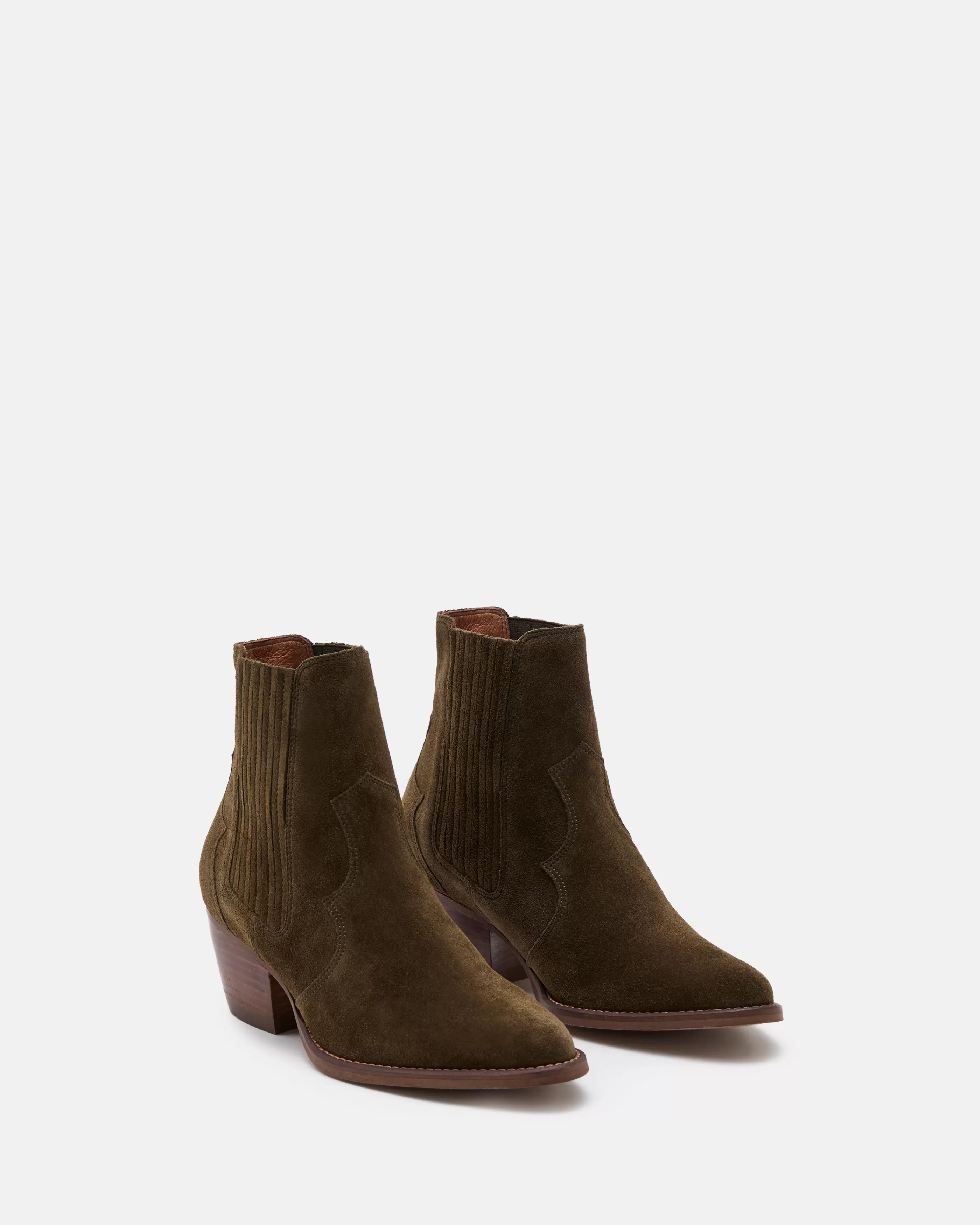 Minelli Western | Bottines & Boots<BOTTINES ELSIE/VEL KAKI