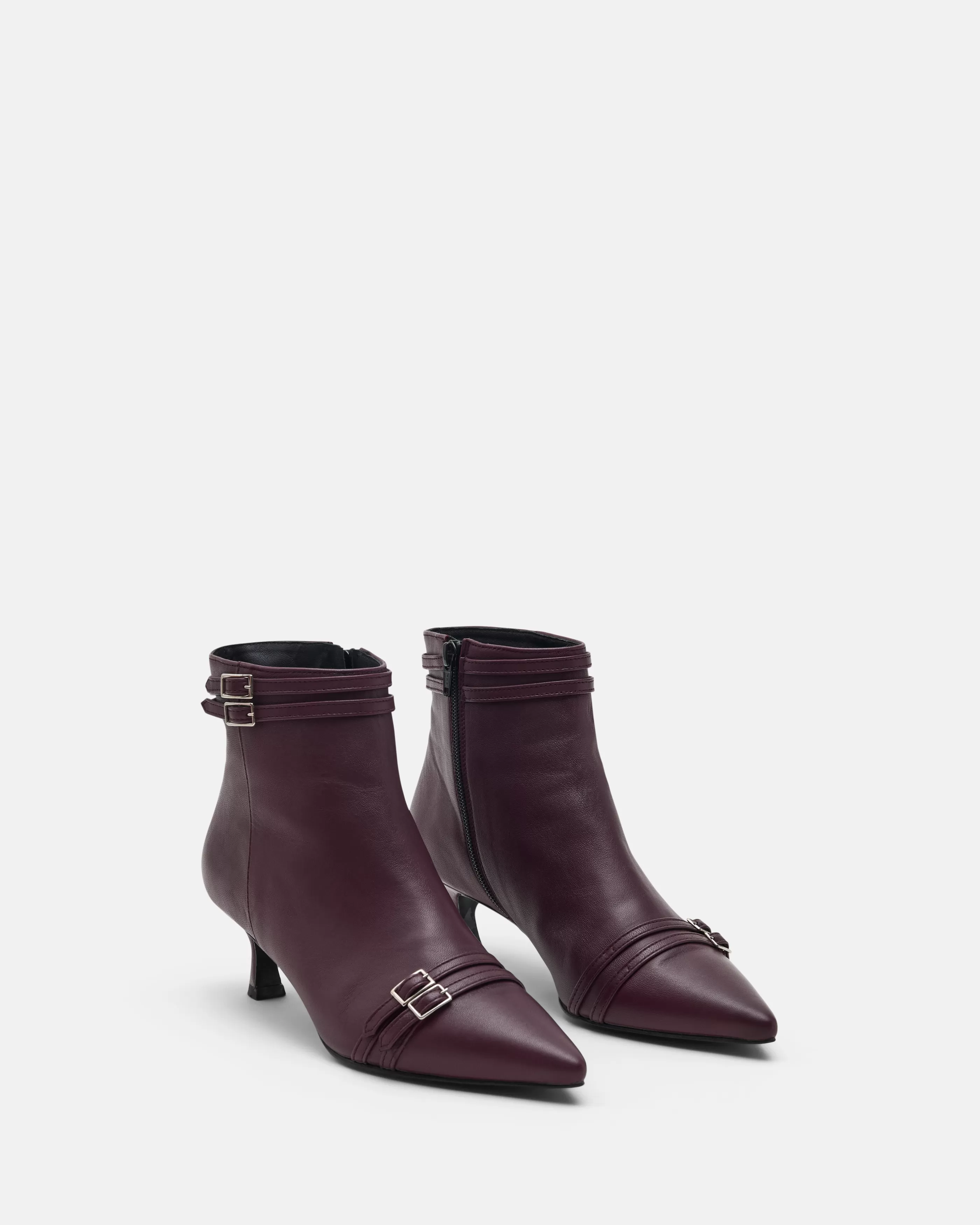 Minelli Deep Burgundy | Bottines & Boots<BOTTINES FILIA POURPRE