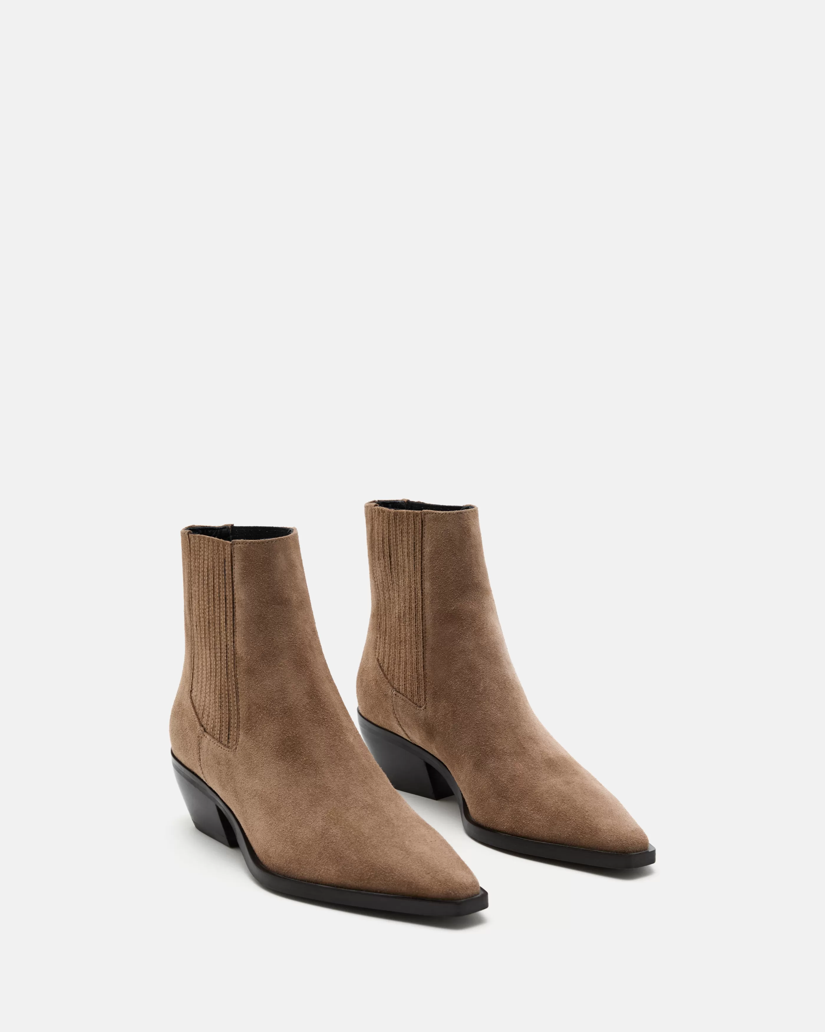 Minelli Western | Soft Brown<BOTTINES FRESNO/VEL TAUPE