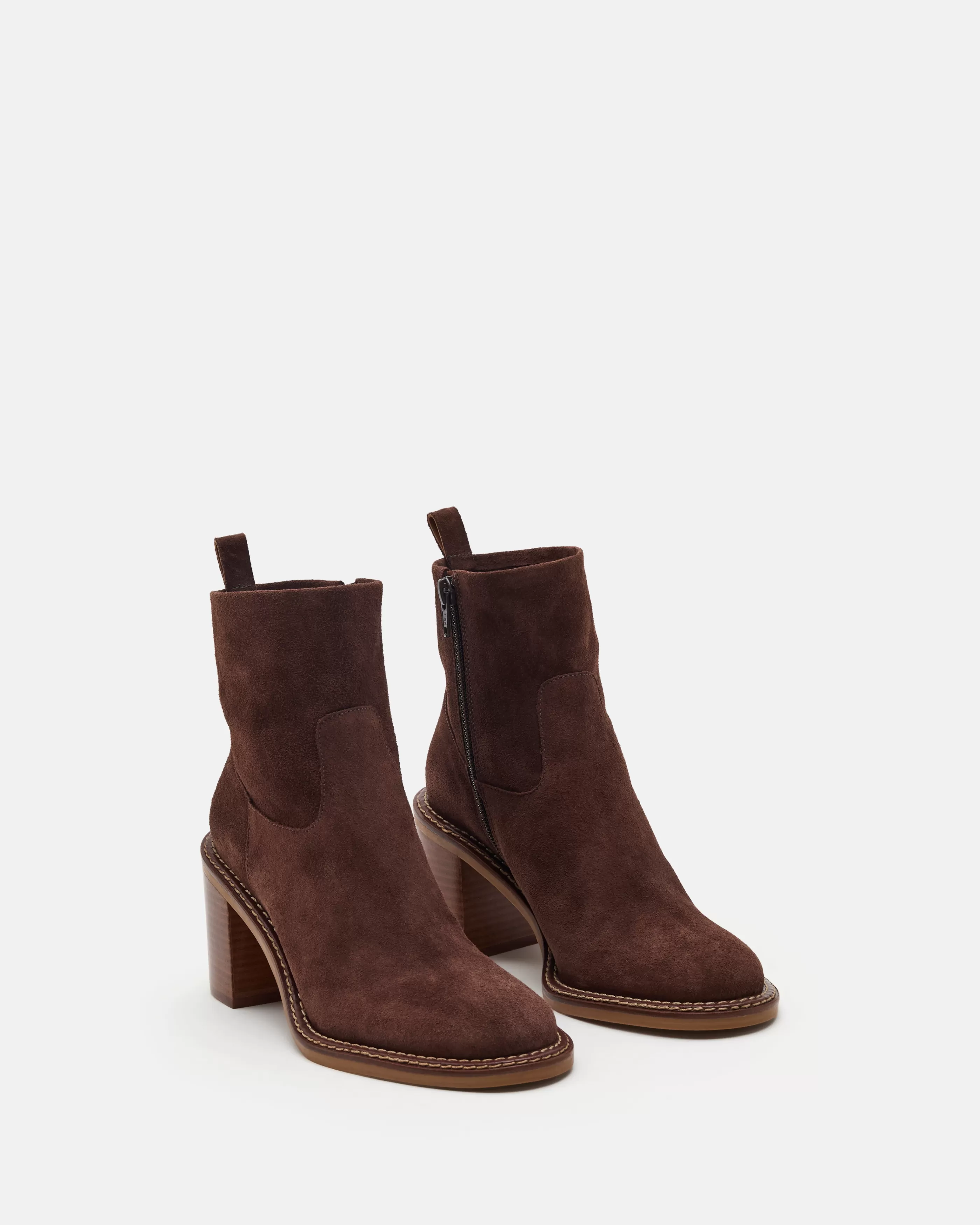 Minelli Soft Brown | Bottines & Boots<BOTTINES KAIALA/VEL CHOCOLAT