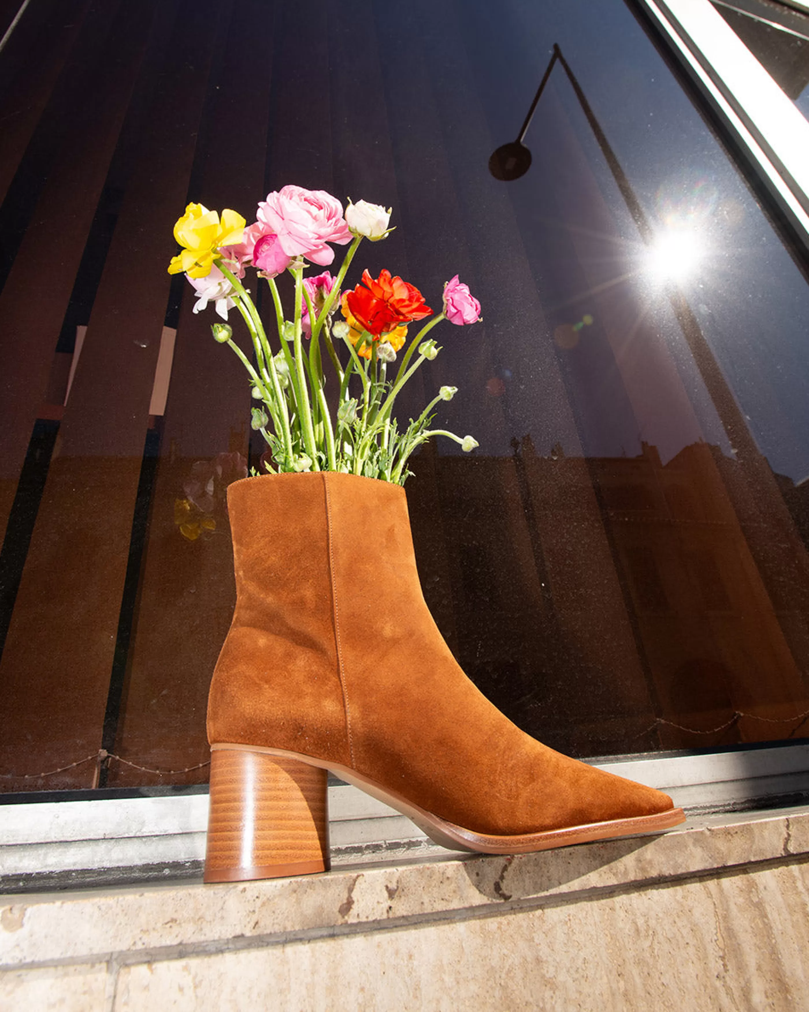 Minelli Bottines & Boots<BOTTINES KELIANA/VEL COGNAC