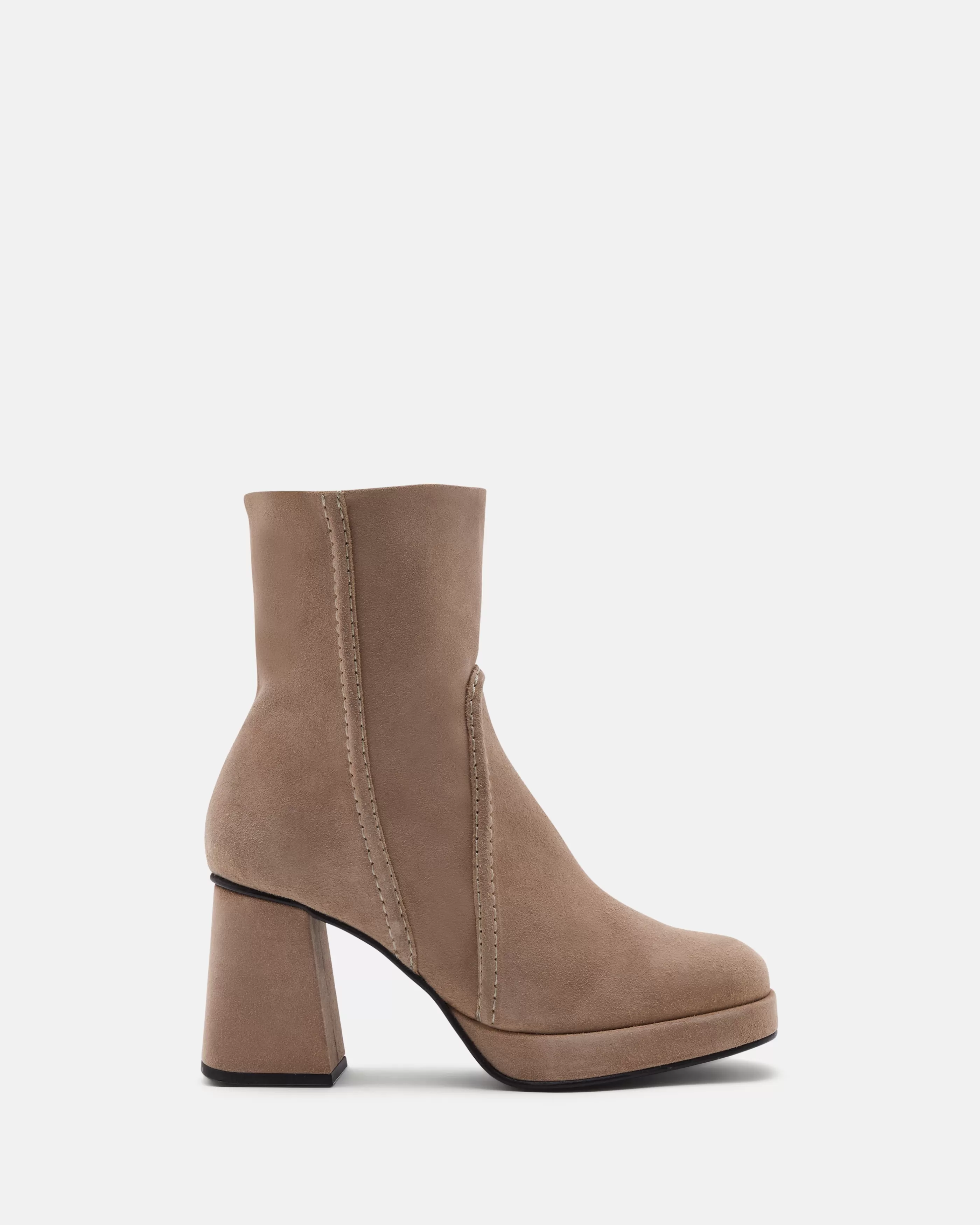 Minelli Soft Brown | Bottines & Boots<BOTTINES LOTENIA/VEL TAUPE