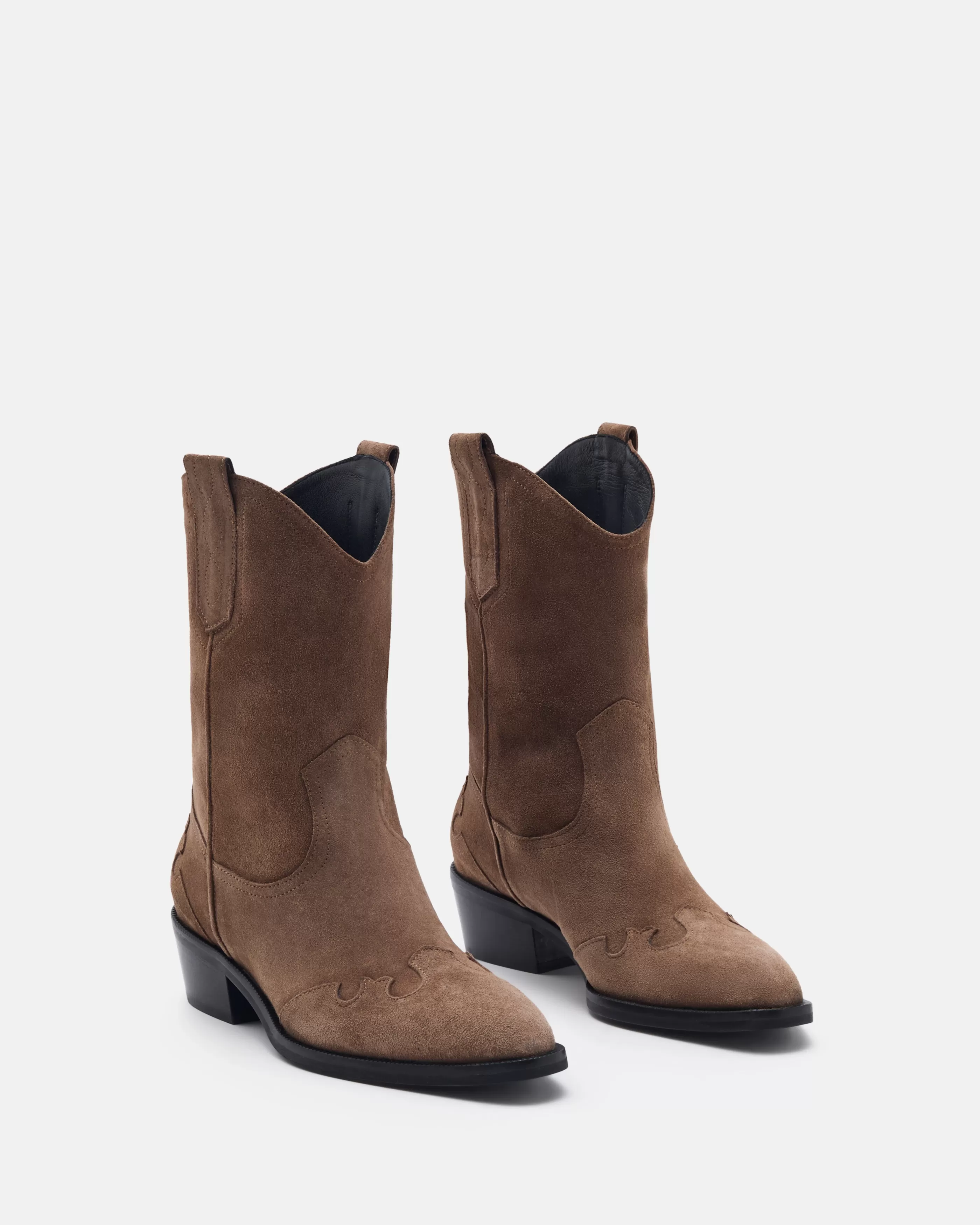 Minelli Western | Soft Brown<BOTTINES MEMPHIS/VEL TAUPE