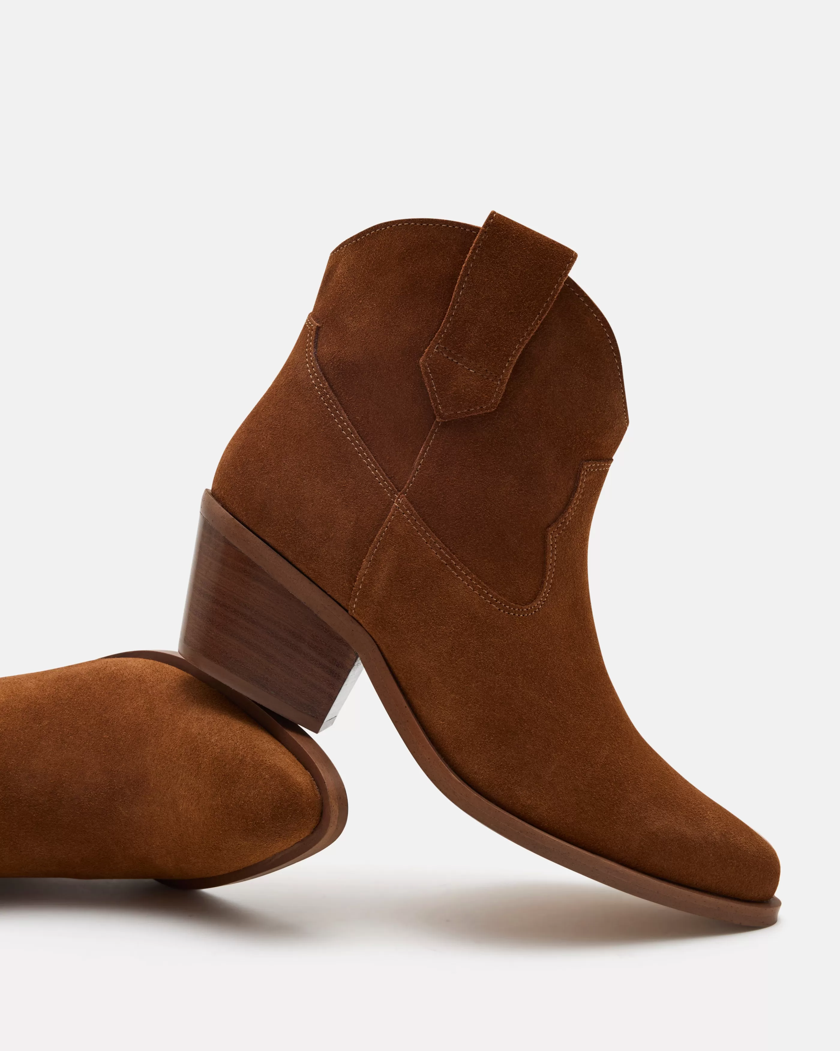 Minelli Western | Soft Brown<BOTTINES MENDOCINO/VEL COGNAC