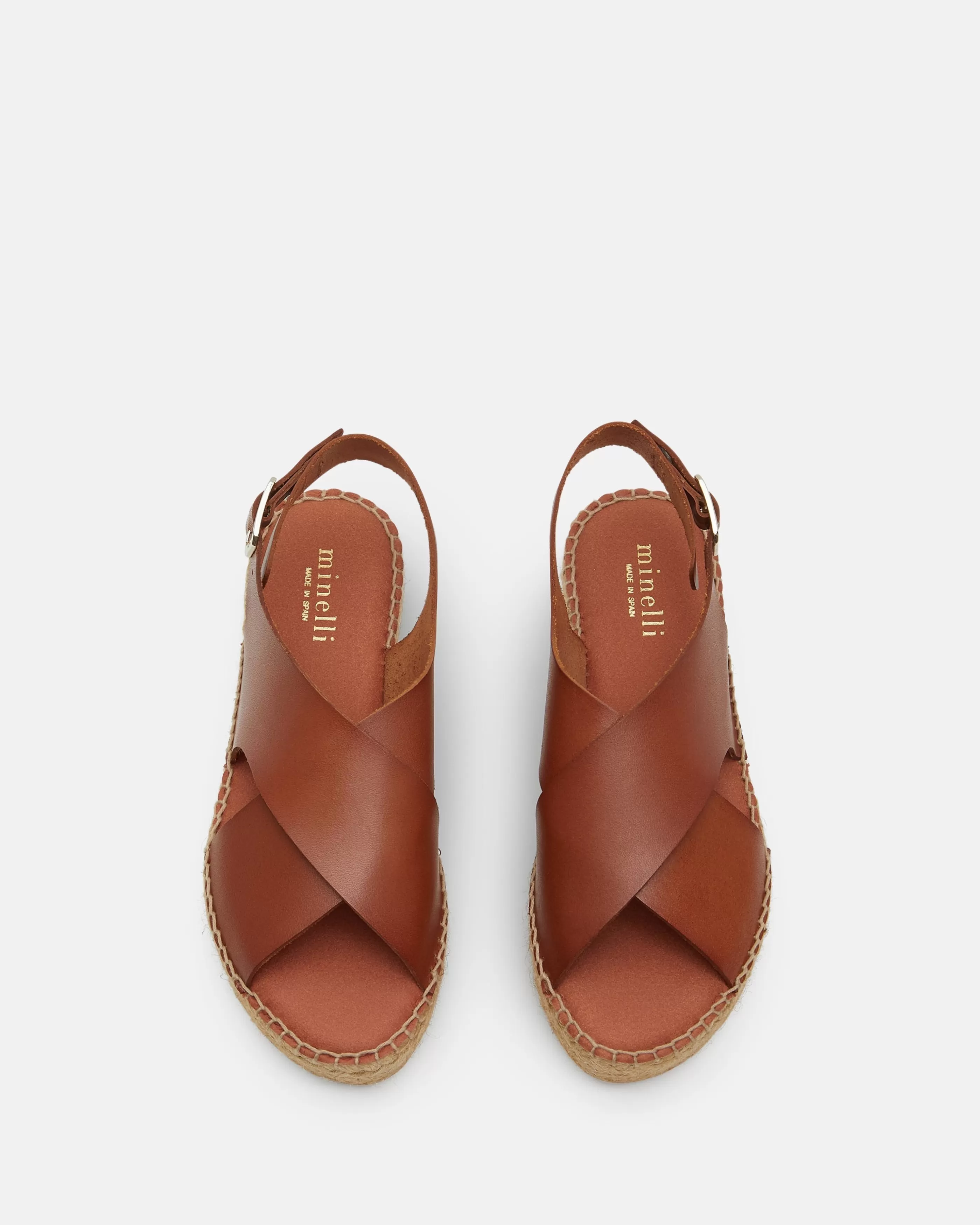 Minelli Sandales & Mules | Sandales<COMPENSÉES COPO CUIR