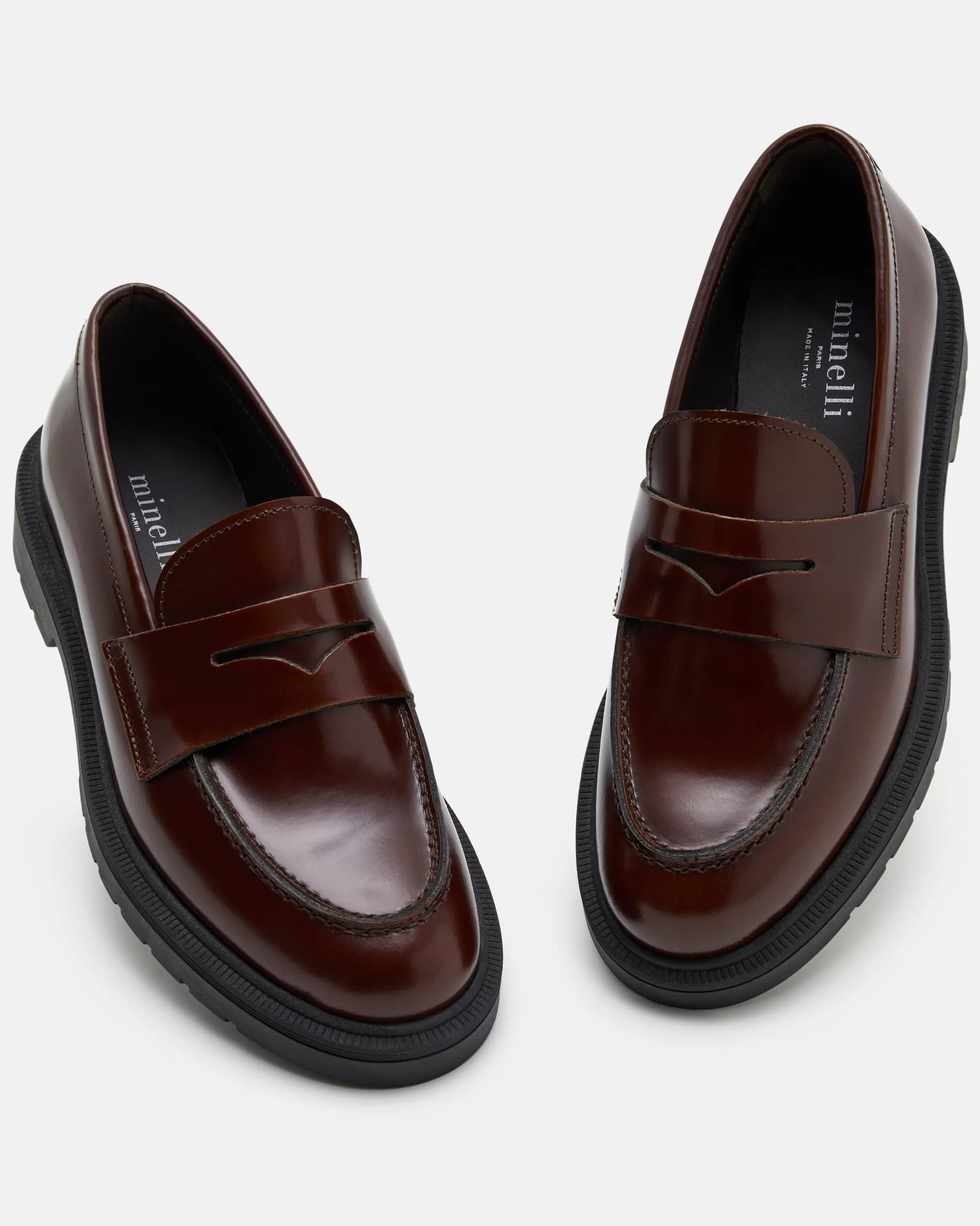 Minelli Mocassins & Derbies<MOCASSINS GALILEA COGNAC