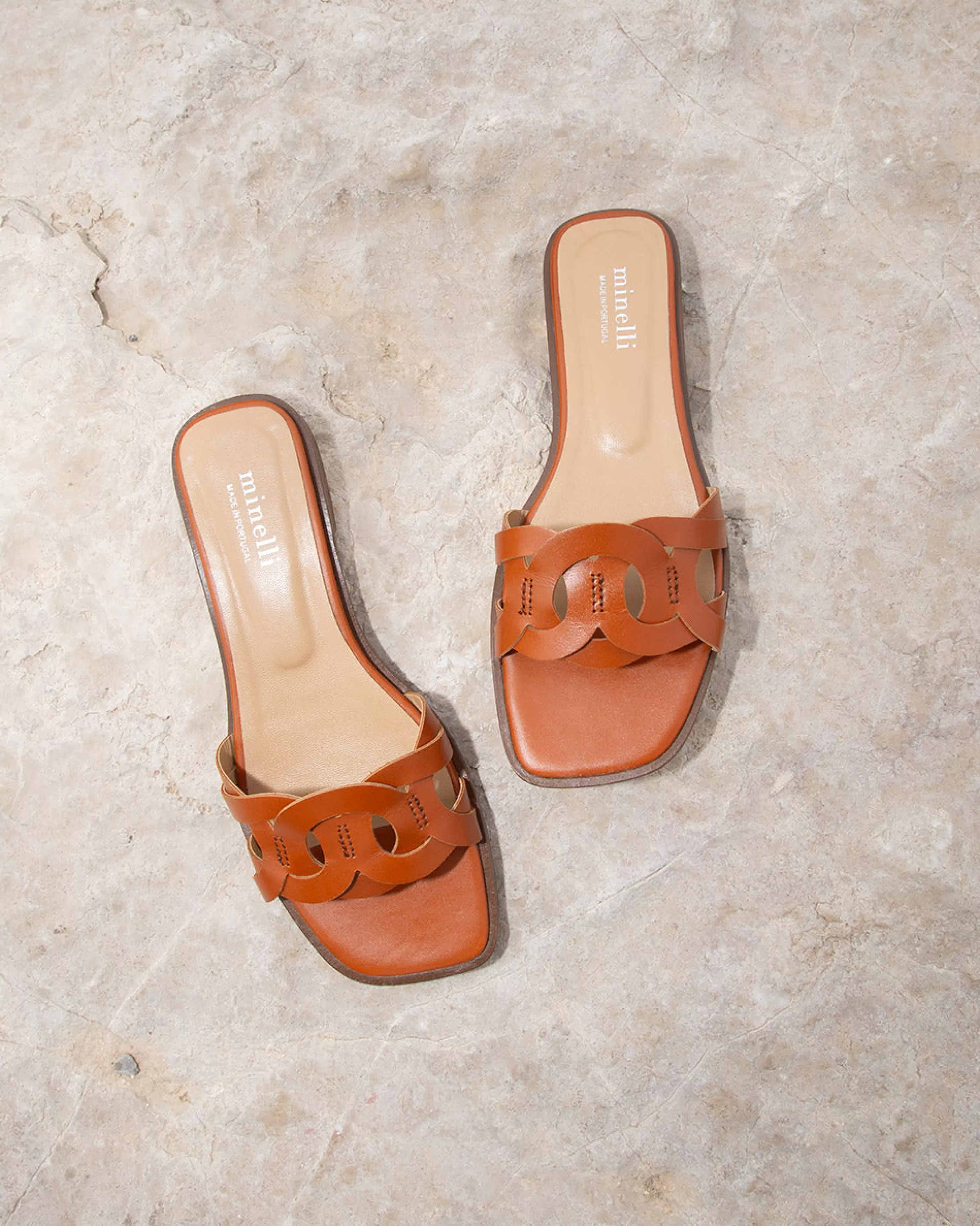 Minelli Sandales & Mules | Sandales<MULES ELIRIA COGNAC