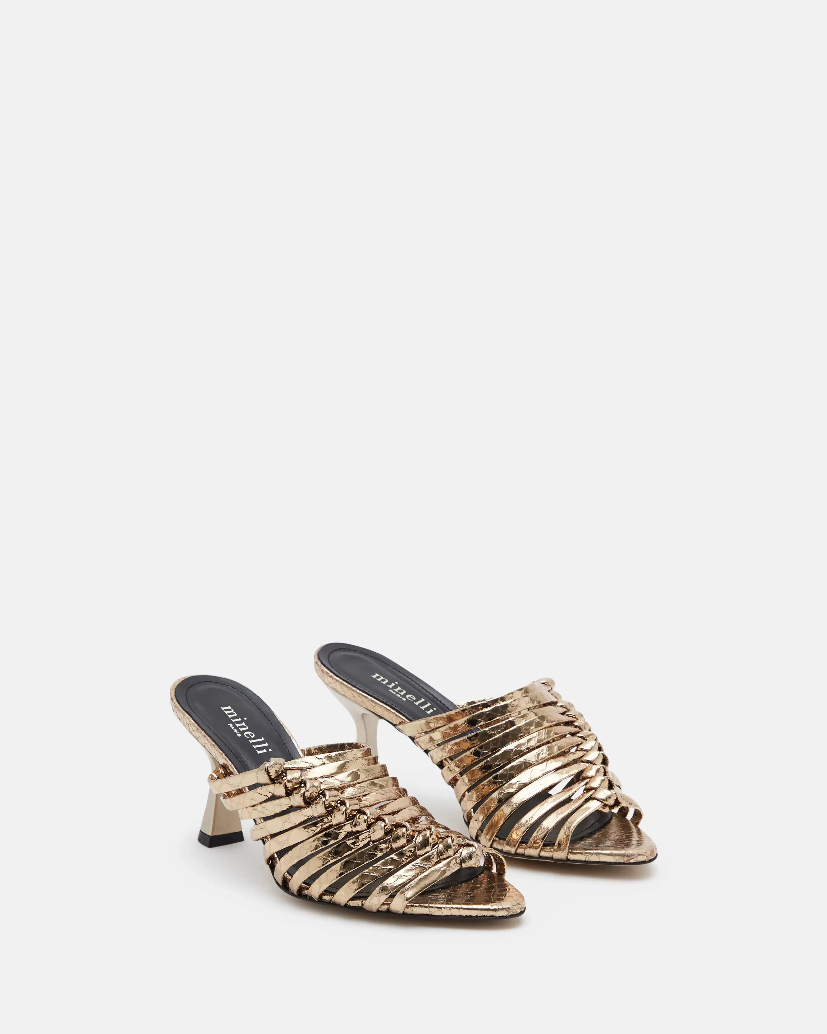 Minelli Sandales & Mules | Sandales<MULES NAELI/MET PLATINE