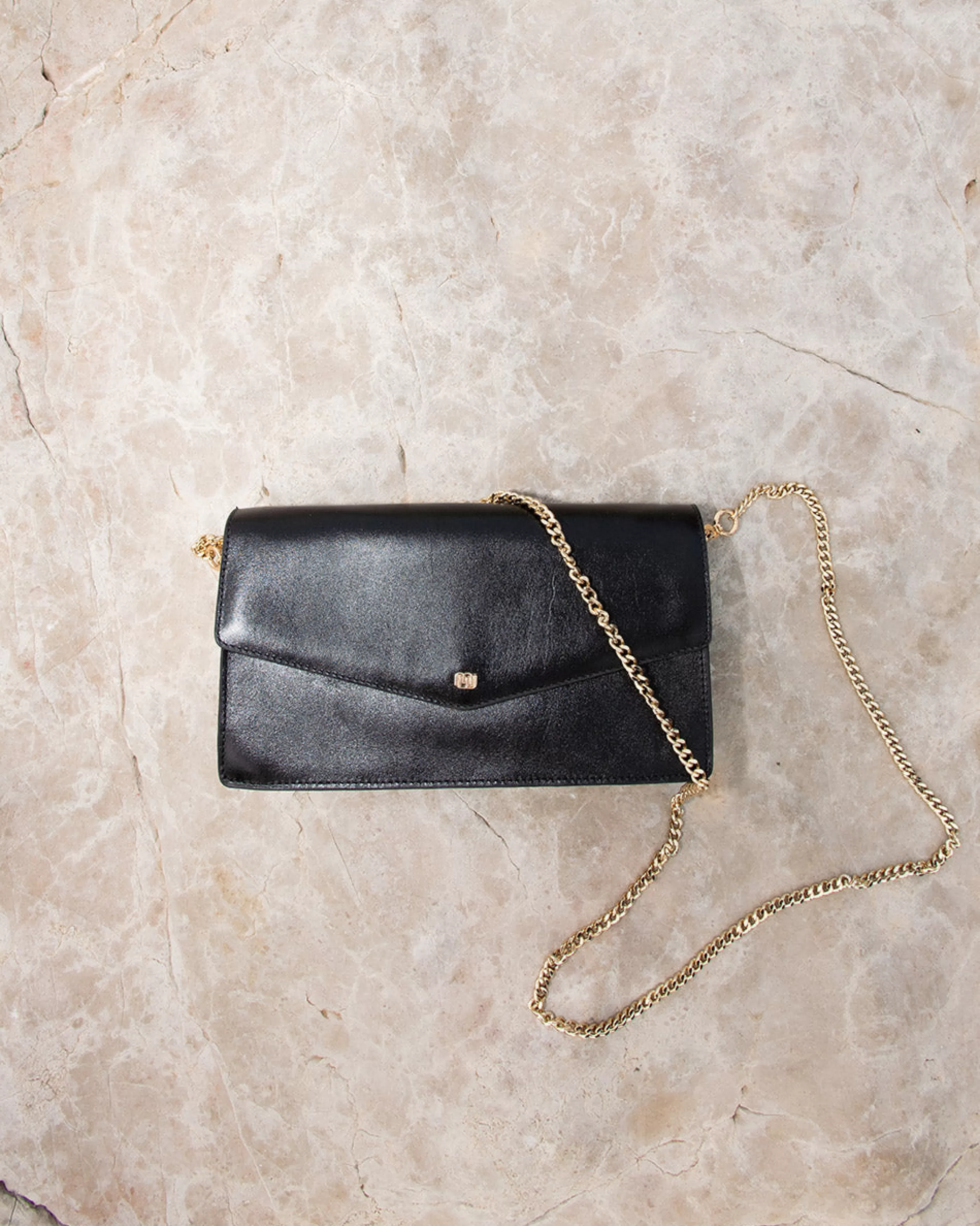 Minelli Le Monogramme | Sacs En Cuir<PETIT SAC CUIR KATY NOIR