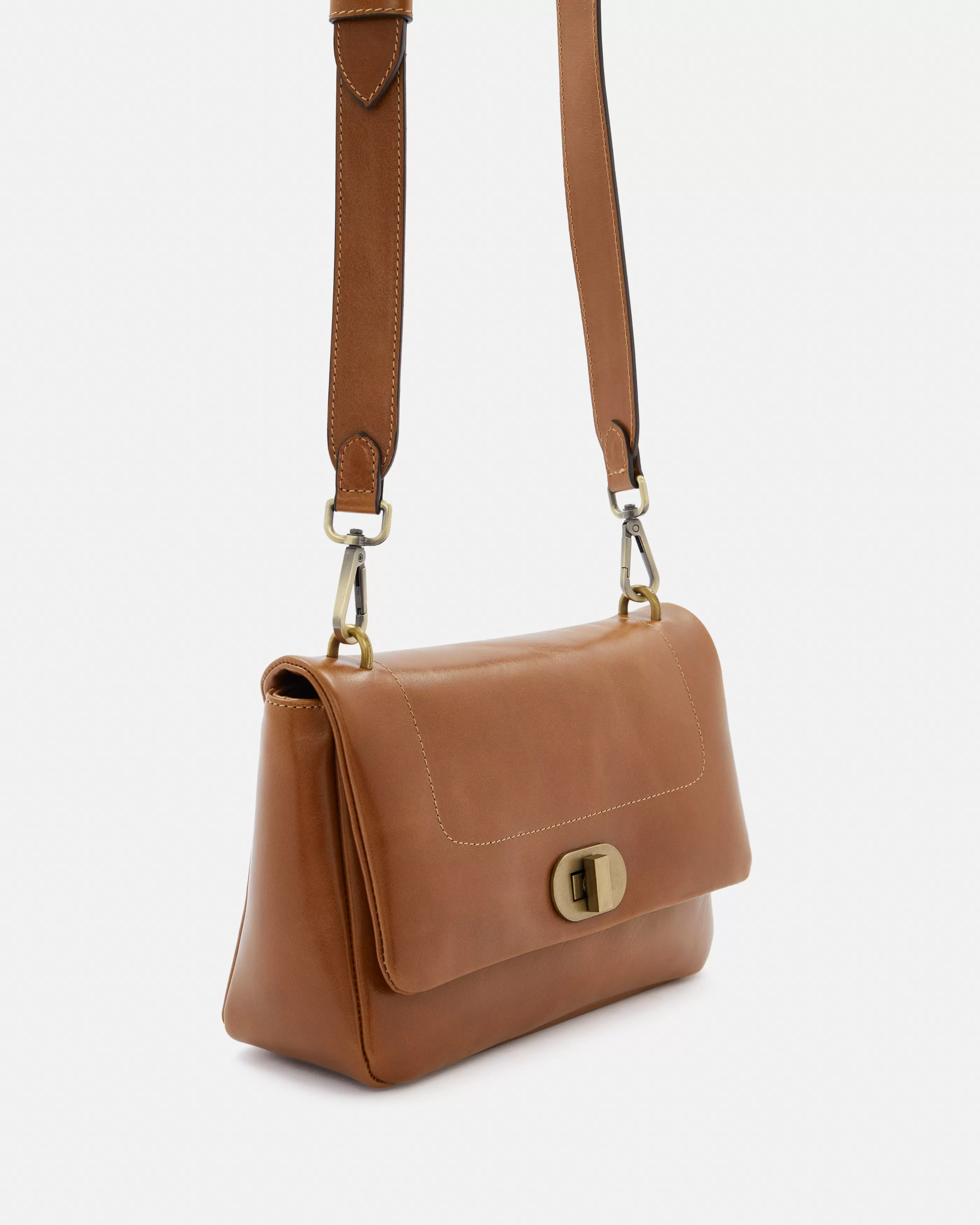 Minelli Business Casual | Sacs En Cuir<SAC CUIR GALI COGNAC