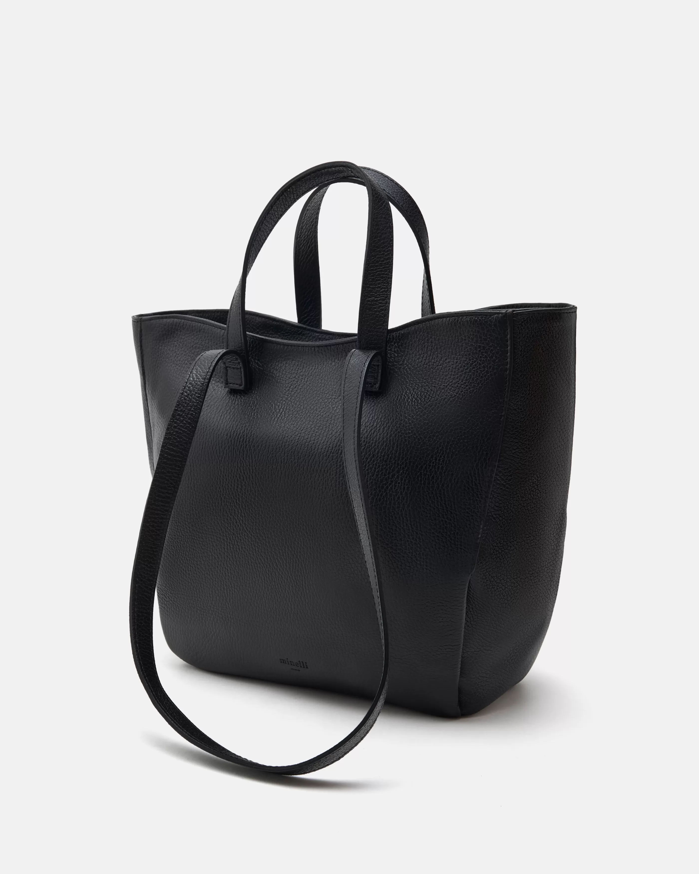 Minelli Sacs En Cuir | Sacs En Cuir<SAC GRAND VOLUME SECILIA/GR NOIR SECILIA/GR-NOIR