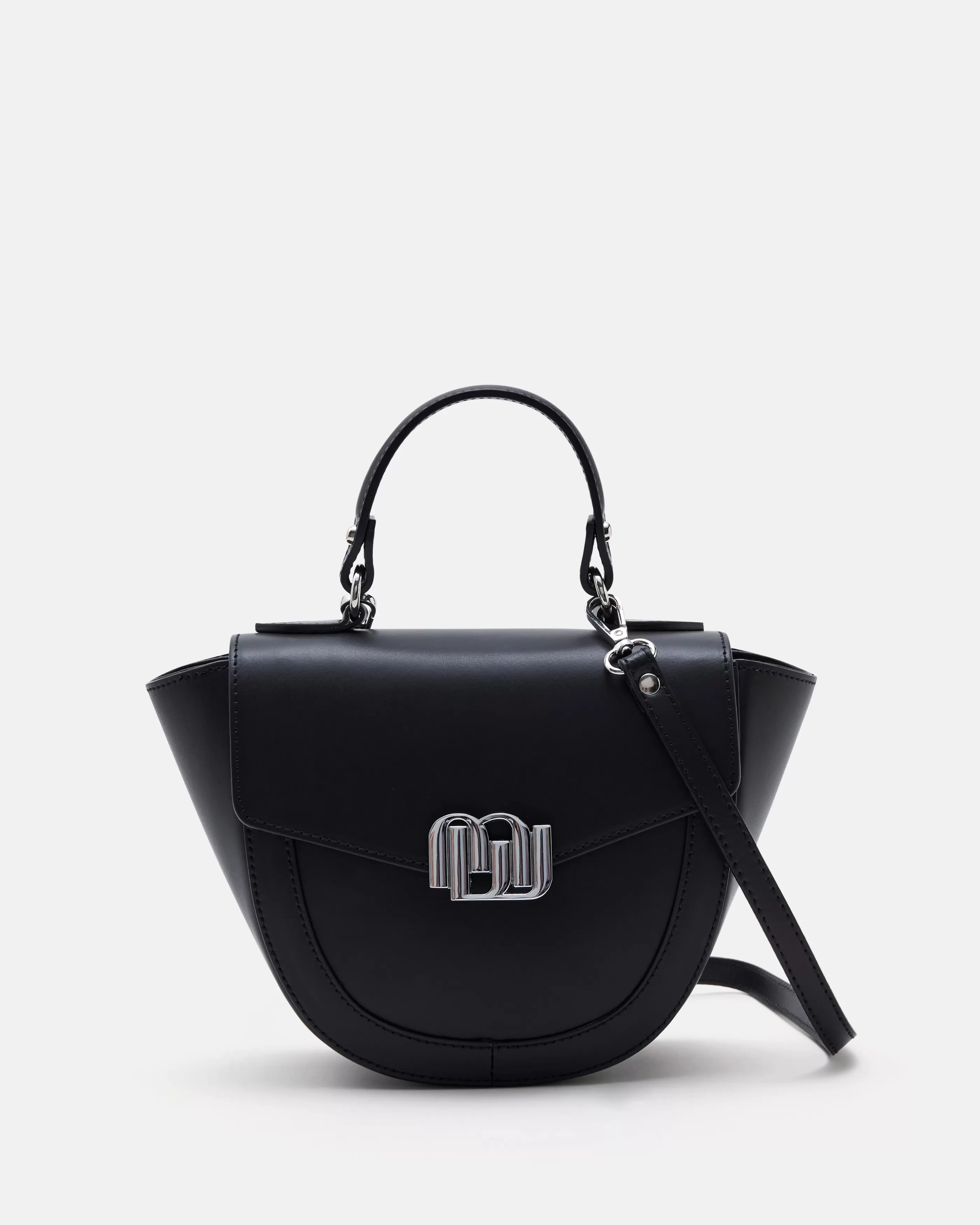 Minelli Le Monogramme | Sacs En Cuir<SAC MOYEN VOLUME AVOIA NOIR AVOIA-NOIR