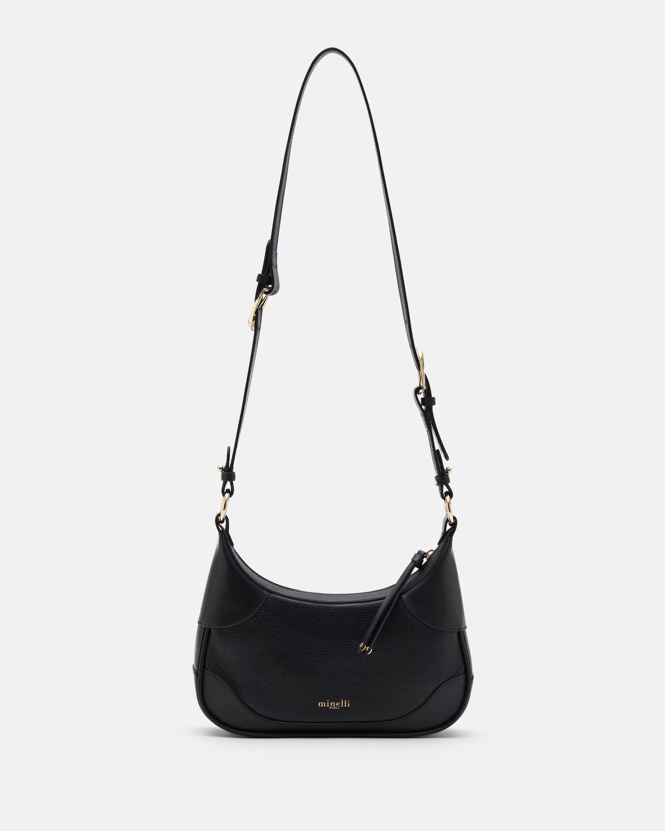 Minelli Sacs En Cuir | Sacs En Cuir<SAC MOYEN VOLUME KILLY/GR NOIR KILLY/GR-NOIR