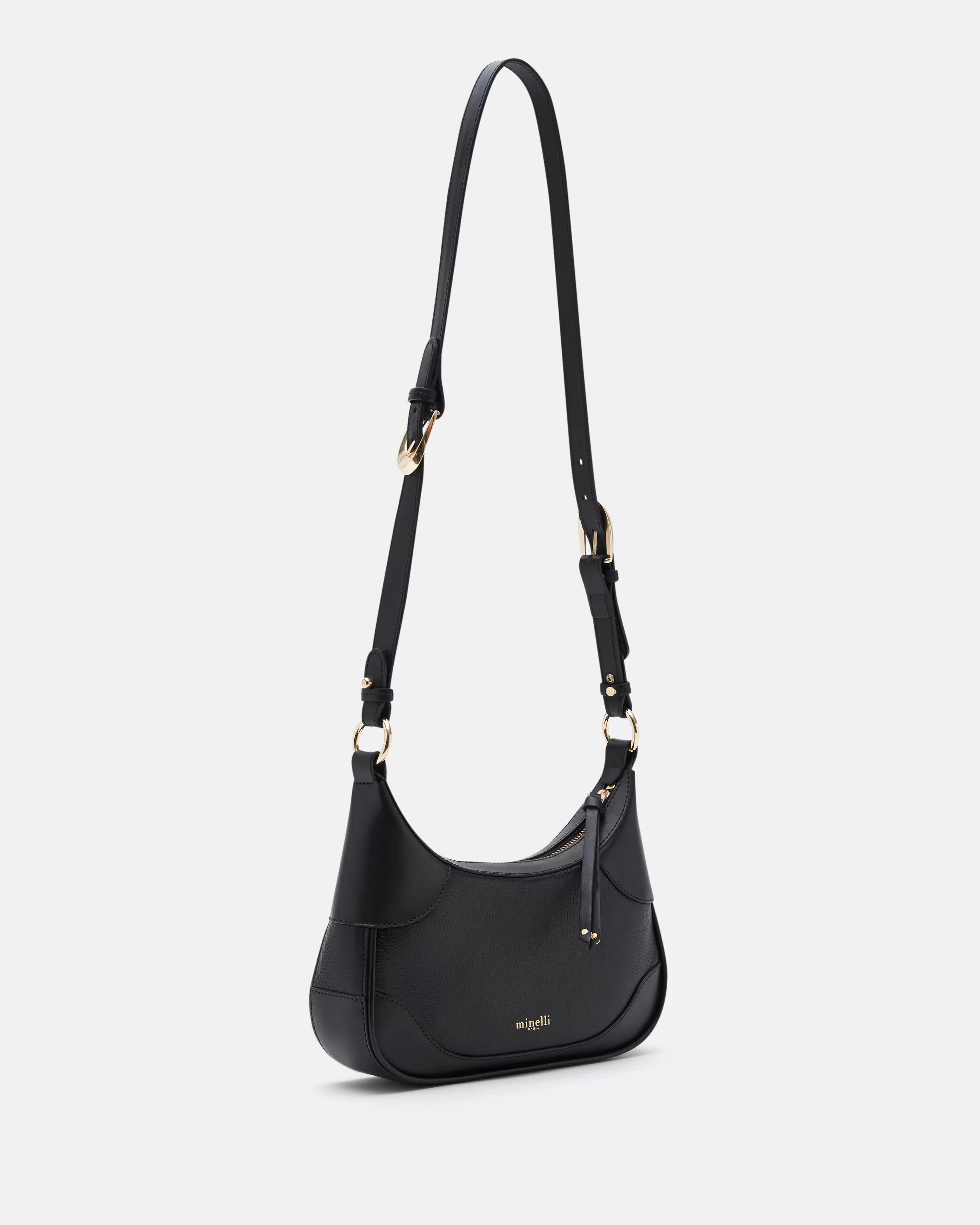 Minelli Sacs En Cuir | Sacs En Cuir<SAC MOYEN VOLUME KILLY/GR NOIR KILLY/GR-NOIR