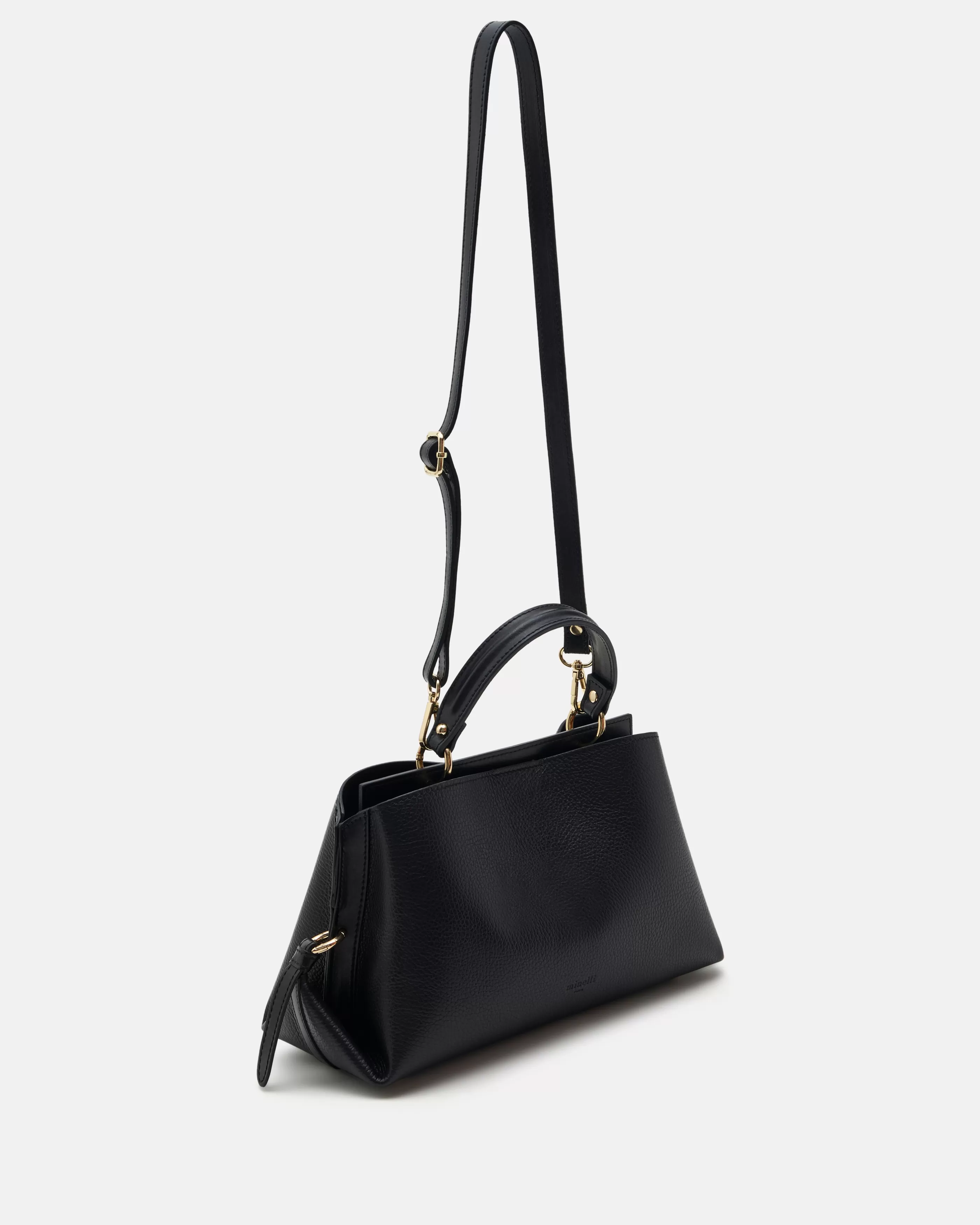 Minelli Sacs En Cuir | Sacs En Cuir<SAC MOYEN VOLUME SYNEVE/GR NOIR SYNEVE/GR-NOIR