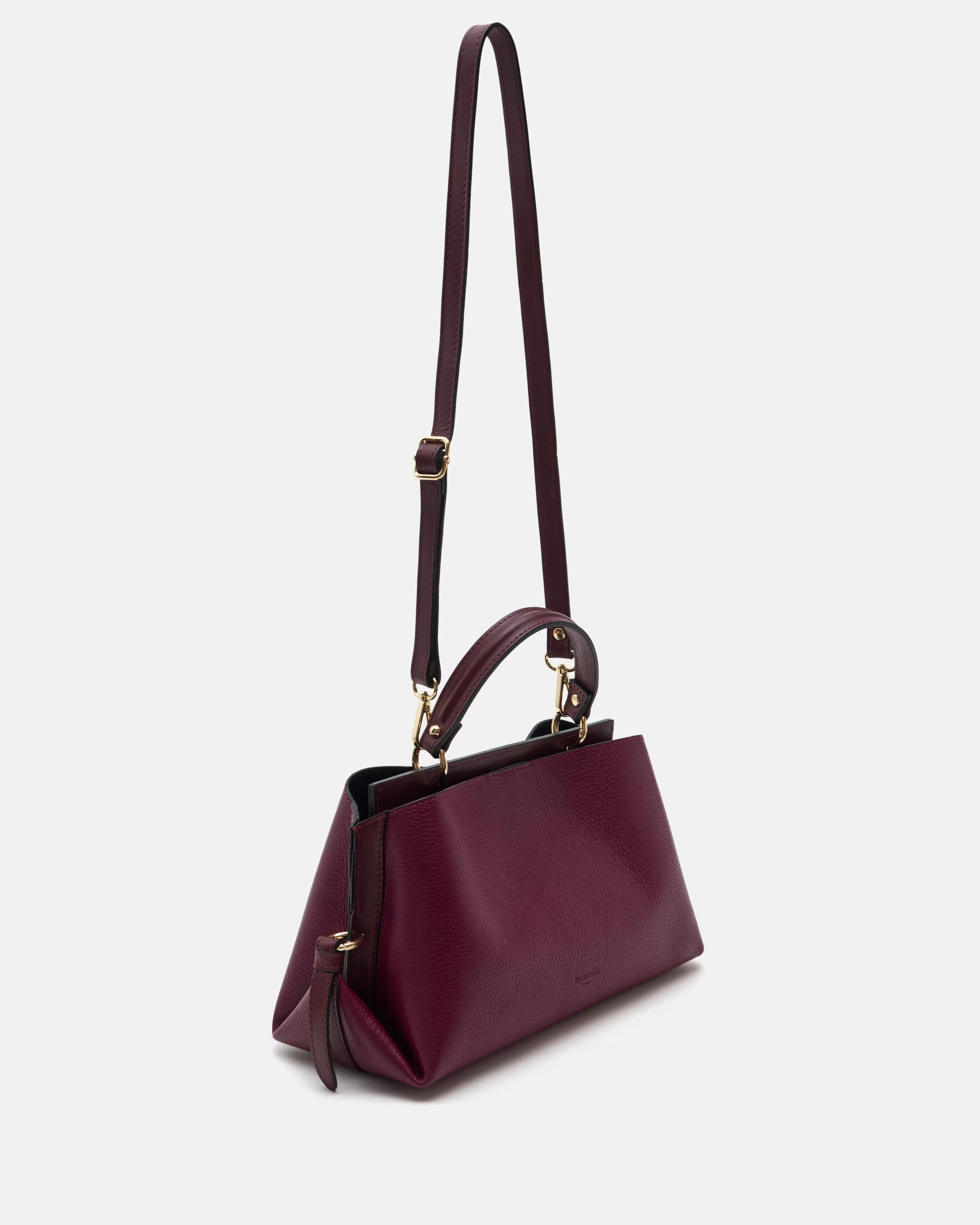 Minelli Deep Burgundy | Sacs En Cuir<SAC MOYEN VOLUME SYNEVE/GR POURPRE SYNEVE/GR-POURPRE