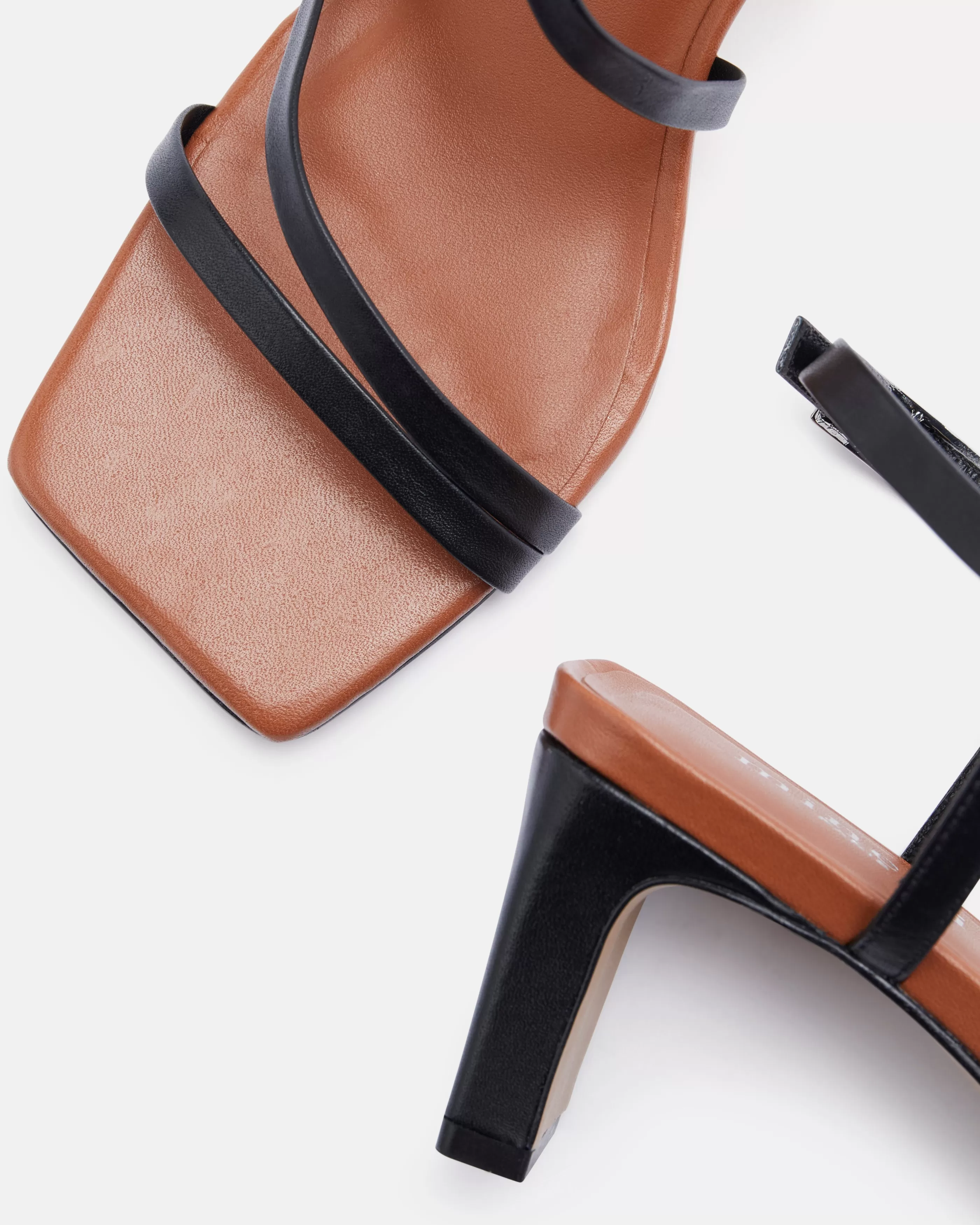 Minelli Sandales & Mules | Sandales<SANDALES KEIKO NOIR/COGNAC NOIR-COGNAC