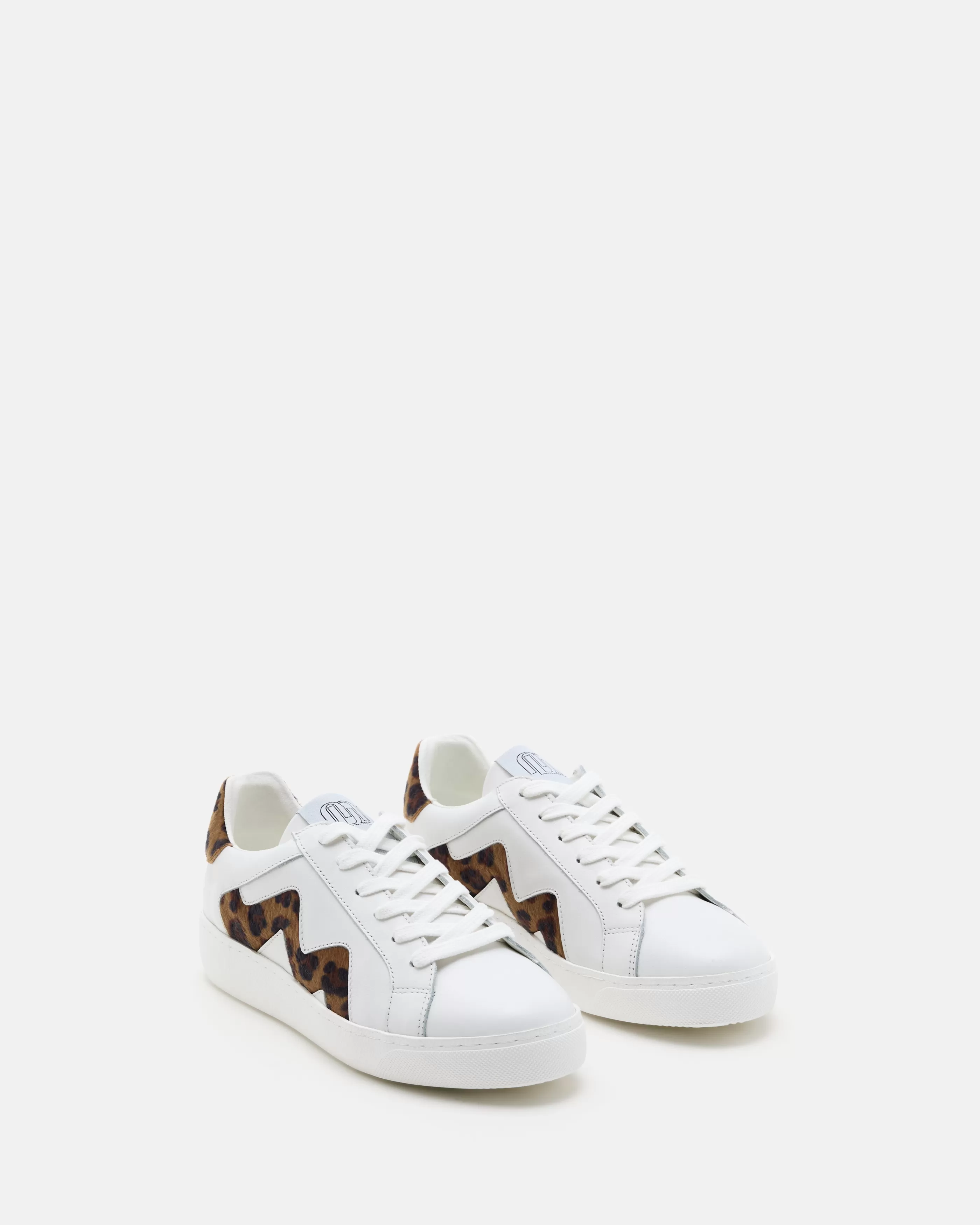 Minelli Baskets<TENNIS CLELIA/PONY BLANC LÉOPARD BLANC-LEOPARD