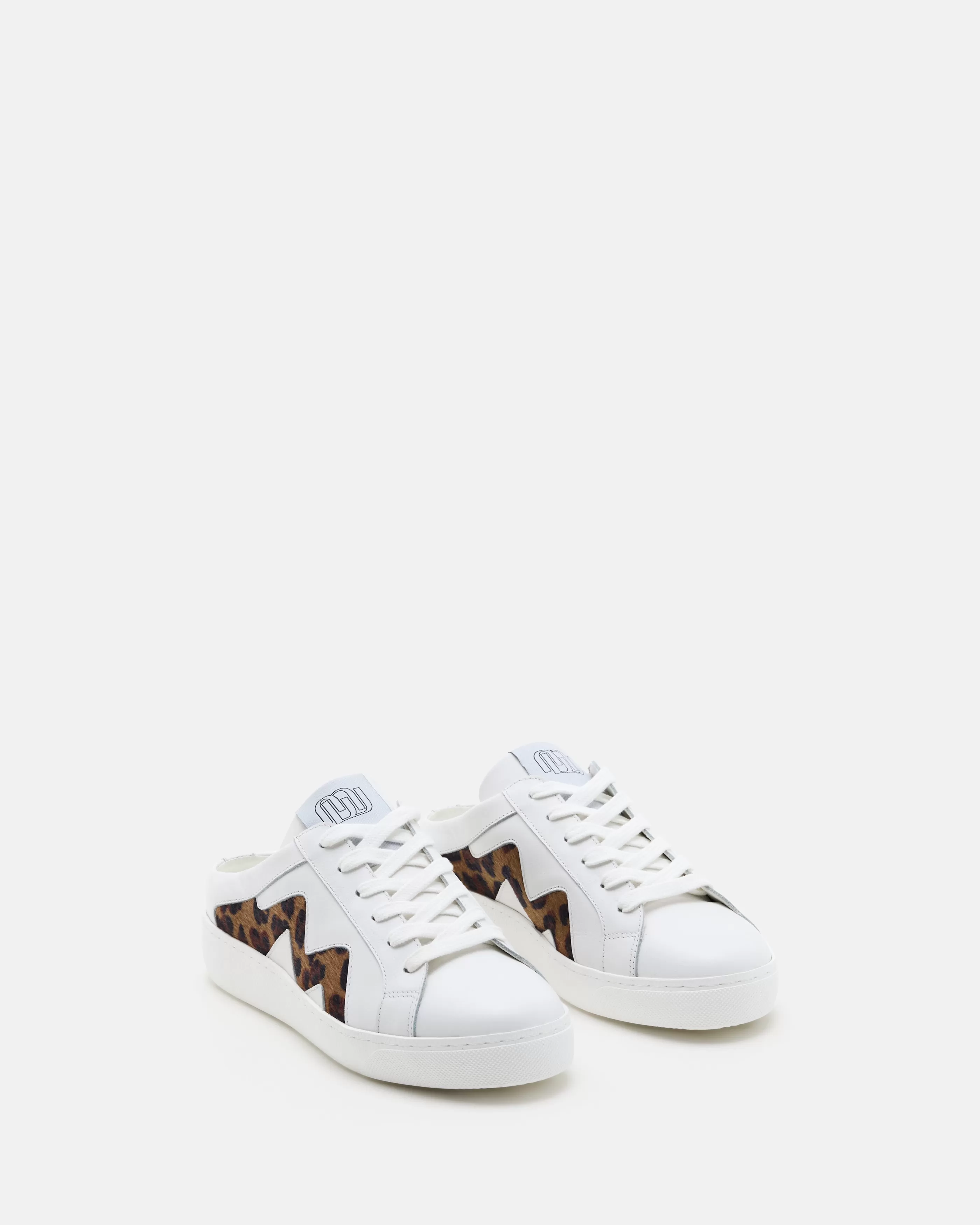 Minelli Baskets<TENNIS COLINE BLANC/LÉOPARD BLANC-LEOPARD